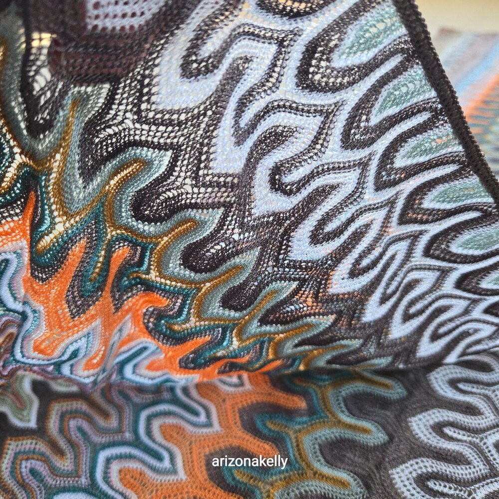 NWOT Missoni Crochet Open Weave Scarf - Picture 6 of 14